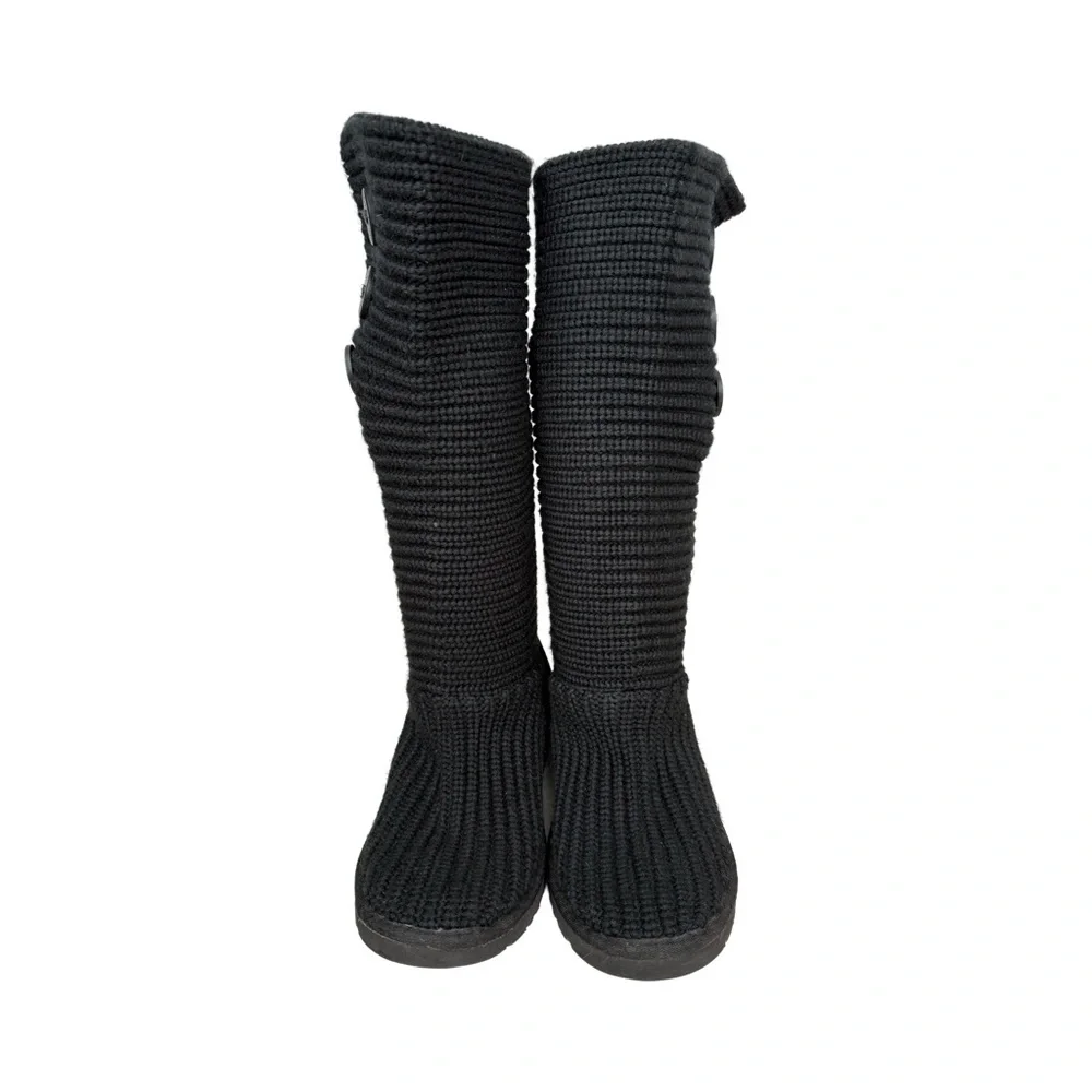 UGG Classic Cardy Knit Button Boots Grunge Cozy - Picture 4 of 12